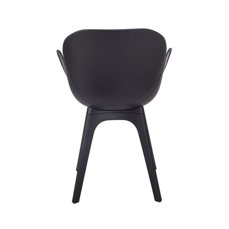 Contemporary Nordic Tulip Design Dining Chair: PP Backrest &amp; Leg - Ergonomic Scandinavian Swivel Accent Chair For Dining Room