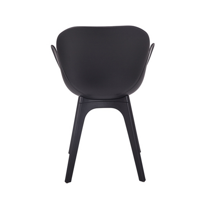 Contemporary Nordic Tulip Design Dining Chair: PP Backrest &amp; Leg - Ergonomic Scandinavian Swivel Accent Chair For Dining Room