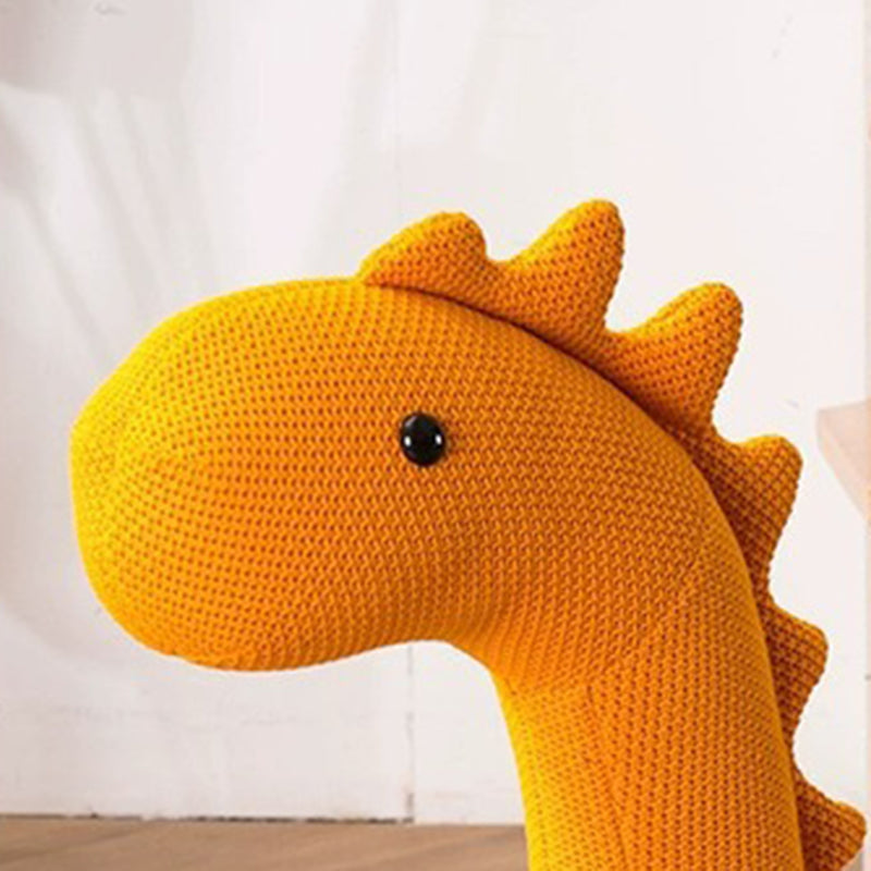 Modern Minimalist Giraffe-Shaped Knitted Cotton Sponge Kid Accent Chair For Living Room