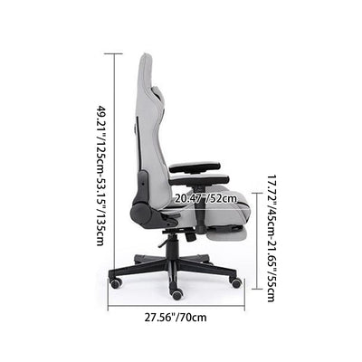 Modern Minimalist Rectangular Seat Cushion Fabric PU Leather Nylon Sponge Desk Chair Backrest Armrest For Home Office