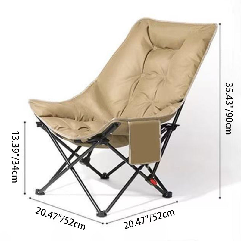 Modern Minimalist Curved Oxford Cloth Iron Cotton Outdoor Chair Backrest For Garden