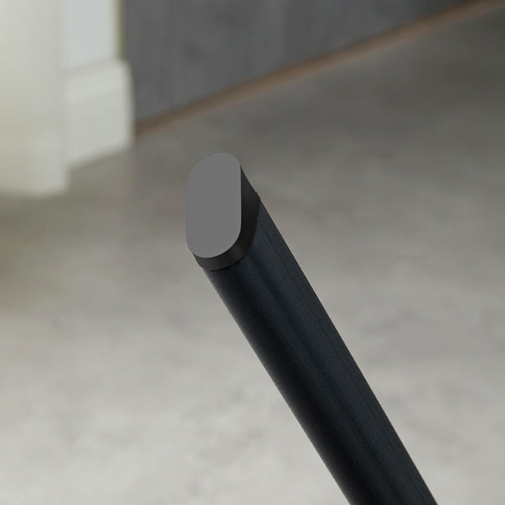 Modern Minimalist Round Seat Cushion Tech Fabric Carbon Steel Sponge Dining Chair Backrest For Dining Room