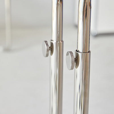 Modern Minimalist Triangular Stainless Steel Fireproof Panel End Table 2-Leg Adjustable For Living Room