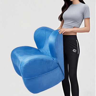 Modern Minimalist Curved Velvet Linen EPS Sponge Accent Chair Backrest For Living Room