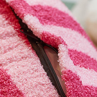 Modern Minimalist Curved Lambswool EPS Accent Chair Backrest Armrest For Living Room