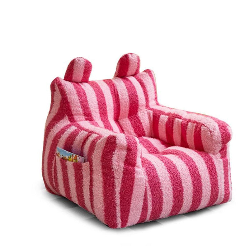 Modern Minimalist Curved Lambswool EPS Accent Chair Backrest Armrest For Living Room