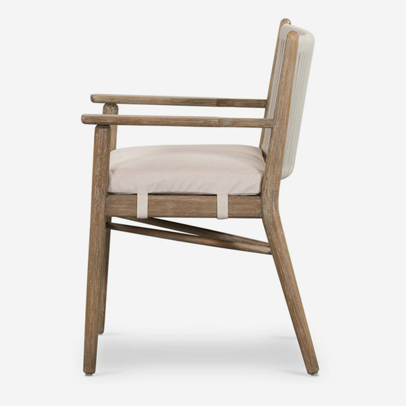 Modern Minimalist Rectangular Cushion Solid Wood Cotton-Linen Sponge Dining Chair Backrest Armrest For Dining Room