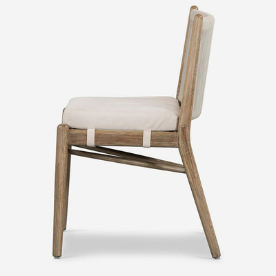 Modern Minimalist Rectangular Cushion Solid Wood Cotton-Linen Sponge Dining Chair Backrest Armrest For Dining Room