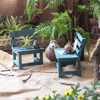 Modern Minimalist Rectangular Solid Wood Low Stool Backrest Decorative Cartoon Design For Garden