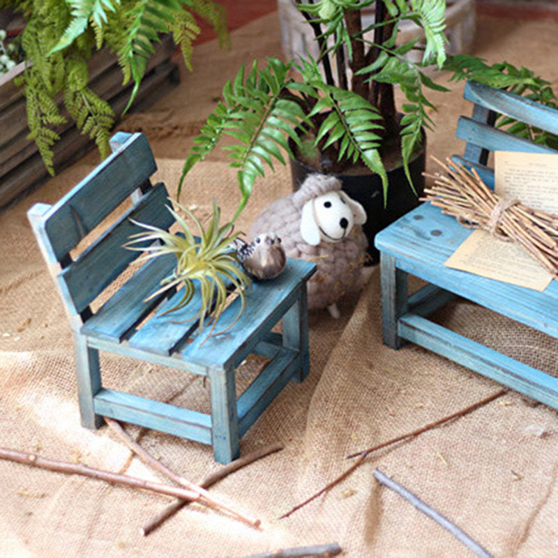 Modern Minimalist Rectangular Solid Wood Low Stool Backrest Decorative Cartoon Design For Garden