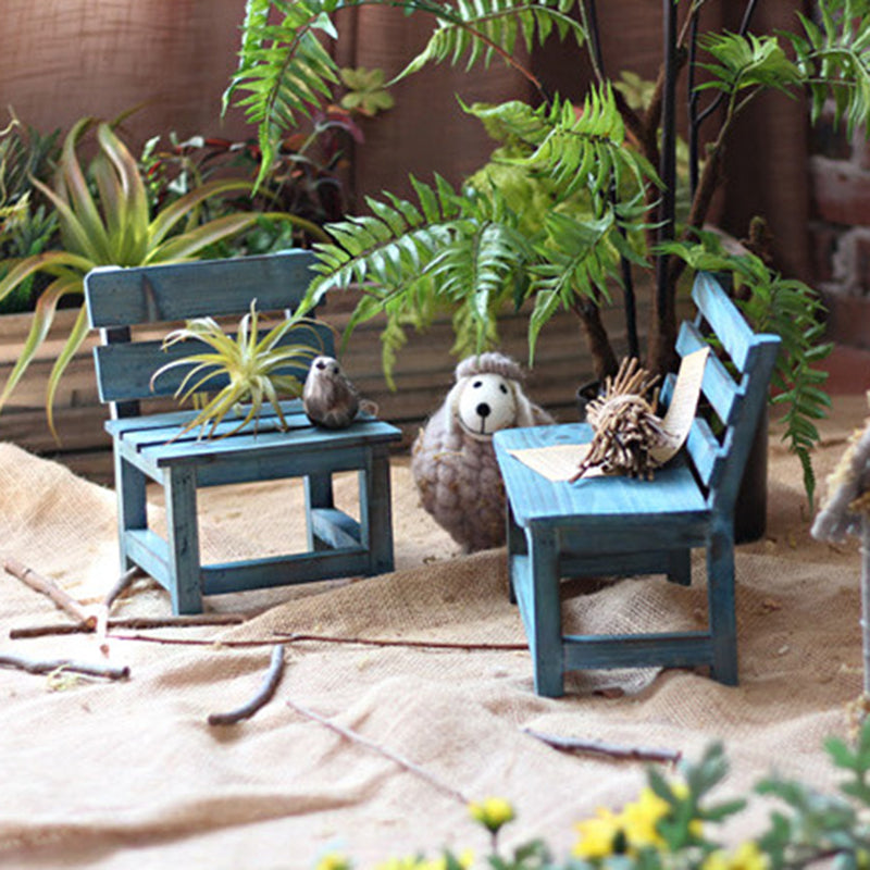 Modern Minimalist Rectangular Solid Wood Low Stool Backrest Decorative Cartoon Design For Garden