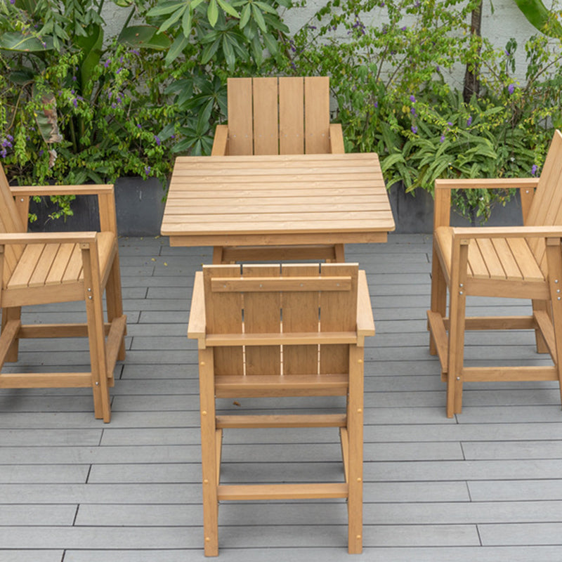 Modern Minimalist Rectangular HIPS Outdoor Bar Stool Backrest Armrest For Garden