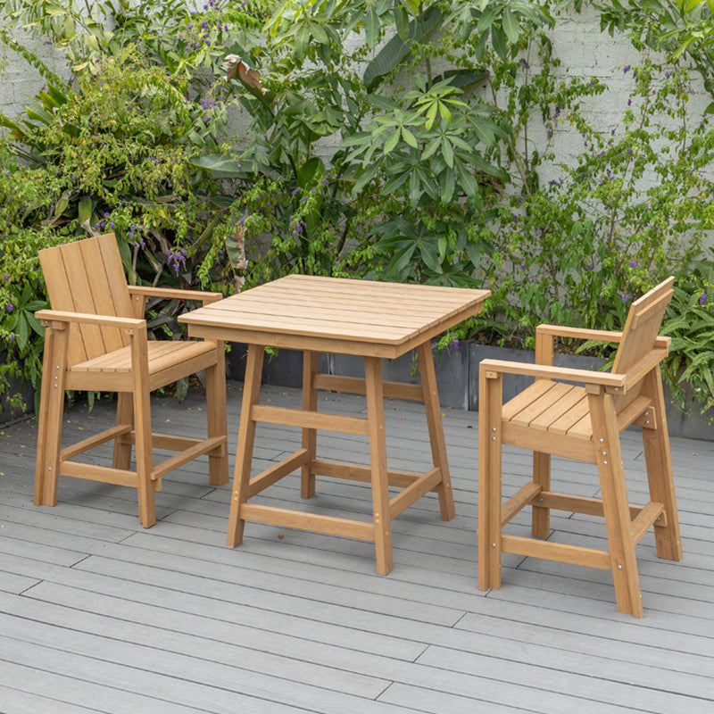 Modern Minimalist Rectangular HIPS Outdoor Bar Stool Backrest Armrest For Garden