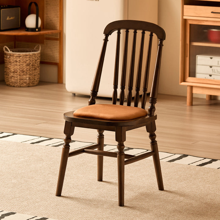 Traditionelles Vintage-Quadratkissen Massivholz Samt Schwamm Rückenlehne Stabil Für Esszimmer 
