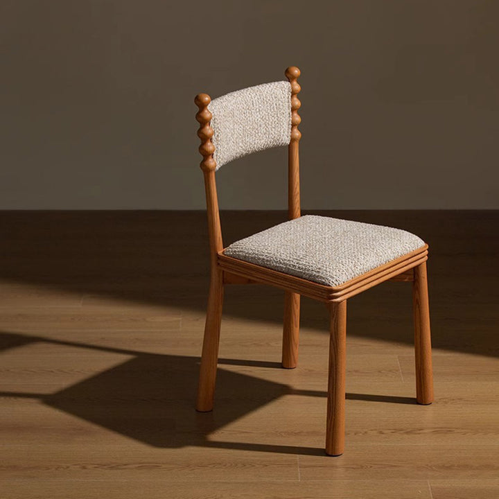 Traditionelles Vintage-Rechteck-Sitzkissen Massivholz Leinen Schwamm Esszimmerstuhl Rückenlehne Langlebig für Esszimmer 
