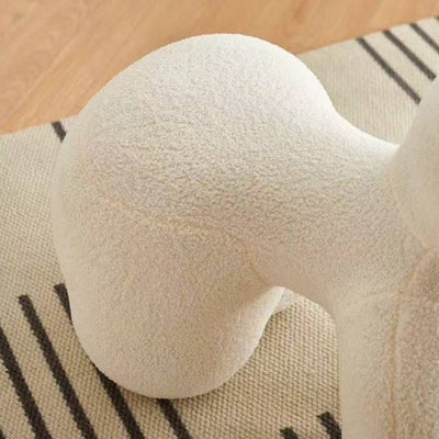 Modern Minimalist Pony-Shaped Lambswool Sponge Kid Accent Chair Durable For Living Room