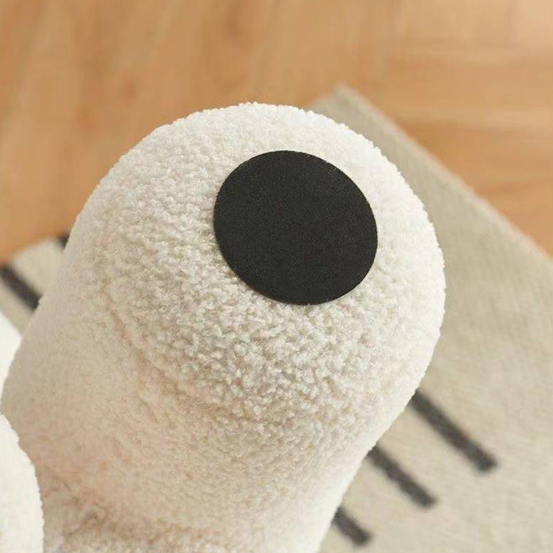 Modern Minimalist Pony-Shaped Lambswool Sponge Kid Accent Chair Durable For Living Room