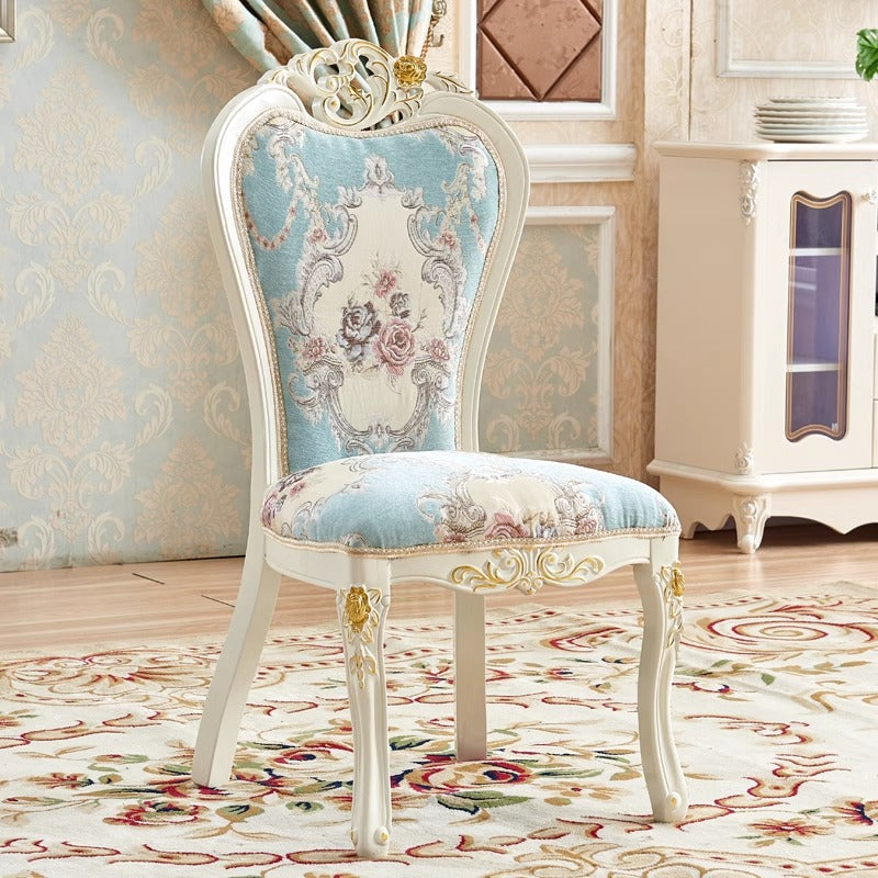 Modern Minimalist Curved Seat Cushion Solid Wood Chenille Fabric Sponge Dining Chair Backrest For Dining Room