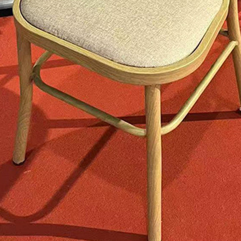 Modern Minimalist Curved PU Leather Wooden Board Sponge Dining Chair Backrest For Dining Room