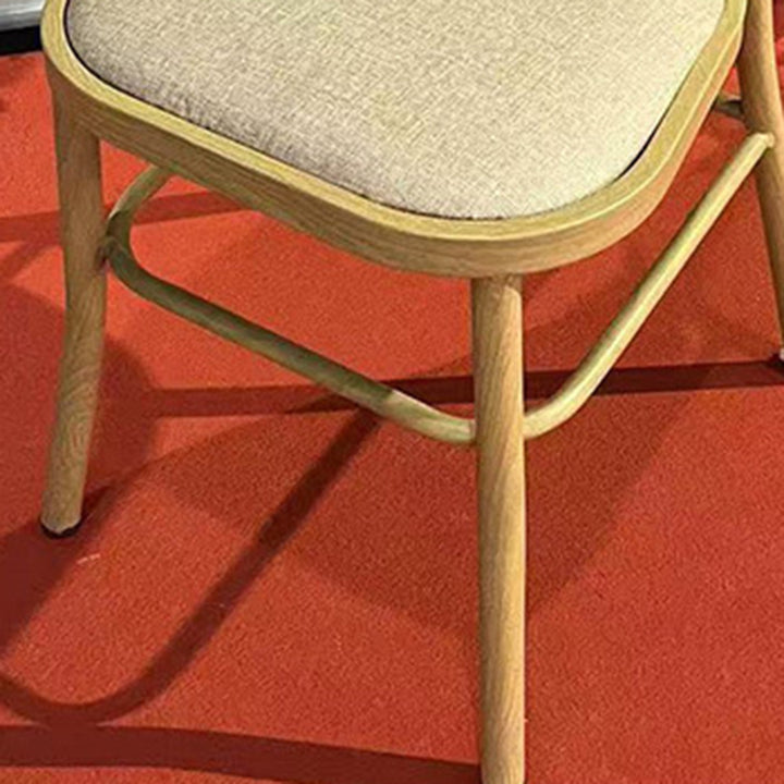 Modern Minimalist Curved PU Leather Wooden Board Sponge Dining Chair Backrest For Dining Room