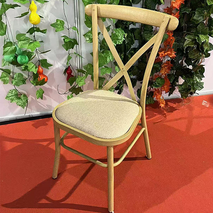 Modern Minimalist Curved PU Leather Wooden Board Sponge Dining Chair Backrest For Dining Room