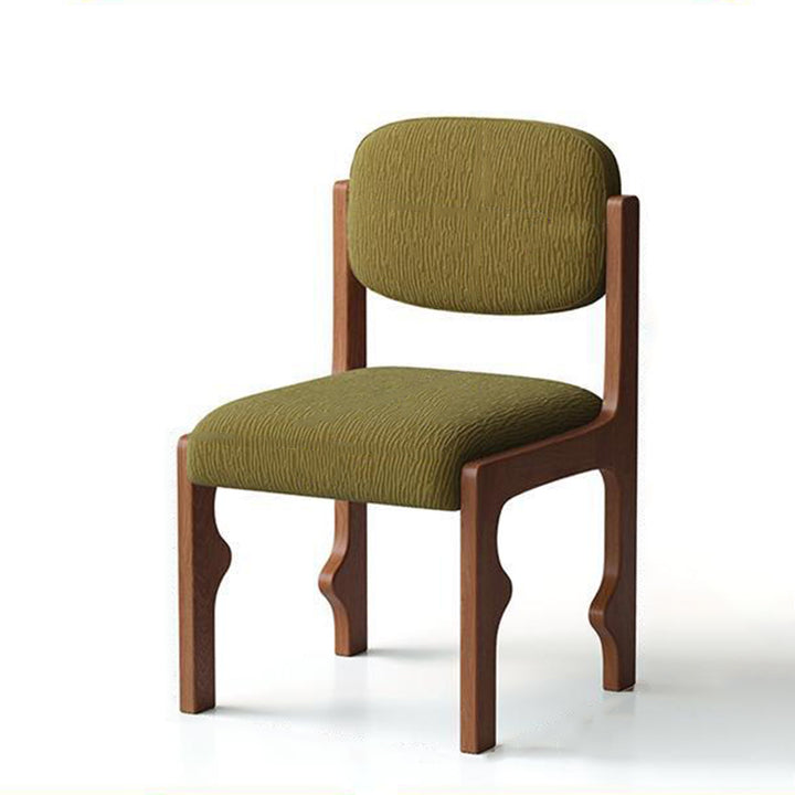 Traditional Vintage Rectangular Cushion Rubberwood Chenille Sponge Dining Chair Backrest For Dining Room