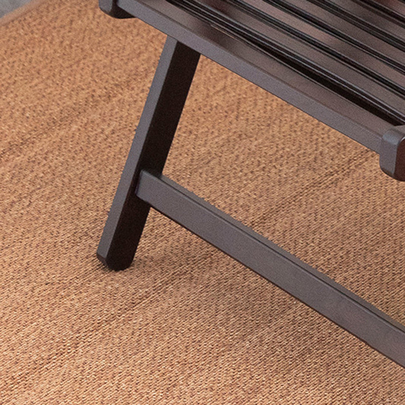 Modern Minimalist Rectangular Seating Bamboo Dining Chair Backrest Armrest Foldable For Dining Room