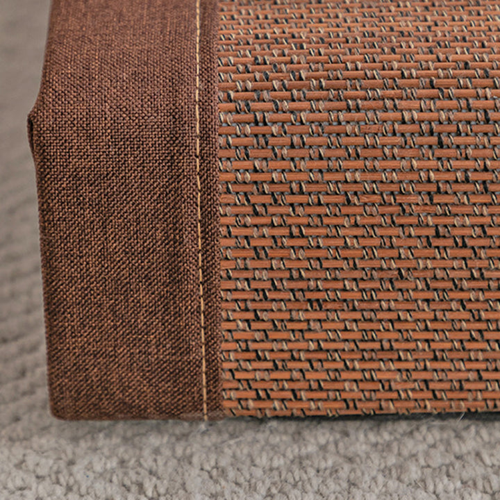 Traditioneller japanischer Tatami-Rechteck-Bambusschwamm-Loungesessel-Rückenlehne für Wohnzimmer 