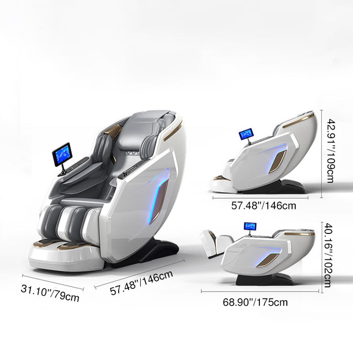 Modern Luxury Curved PU Leather Plastic Silicone Accent Chair Backrest Armrest Footrest For Living Room