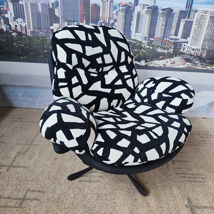 Silla de acento de cuero resistente a los arañazos de gato, minimalista moderna, curva de metal, lino-algodón, con respaldo y reposabrazos de esponja de algodón perlado para sala de estar 