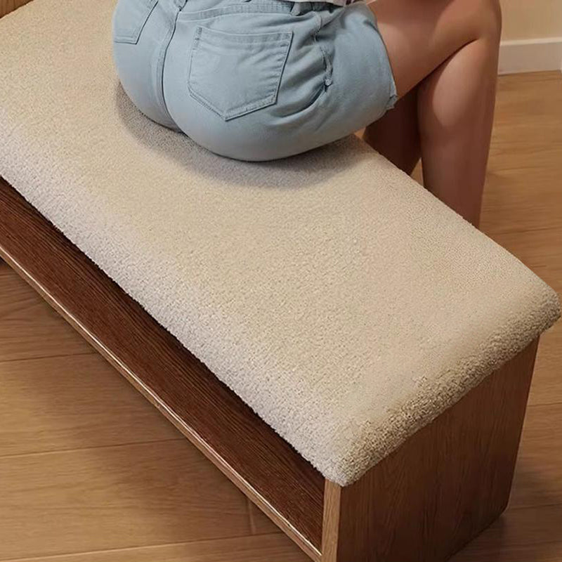 Pouf en bois massif, peluche Teddy en éponge acrylique, forme de chien, style minimaliste moderne, pour couloir 