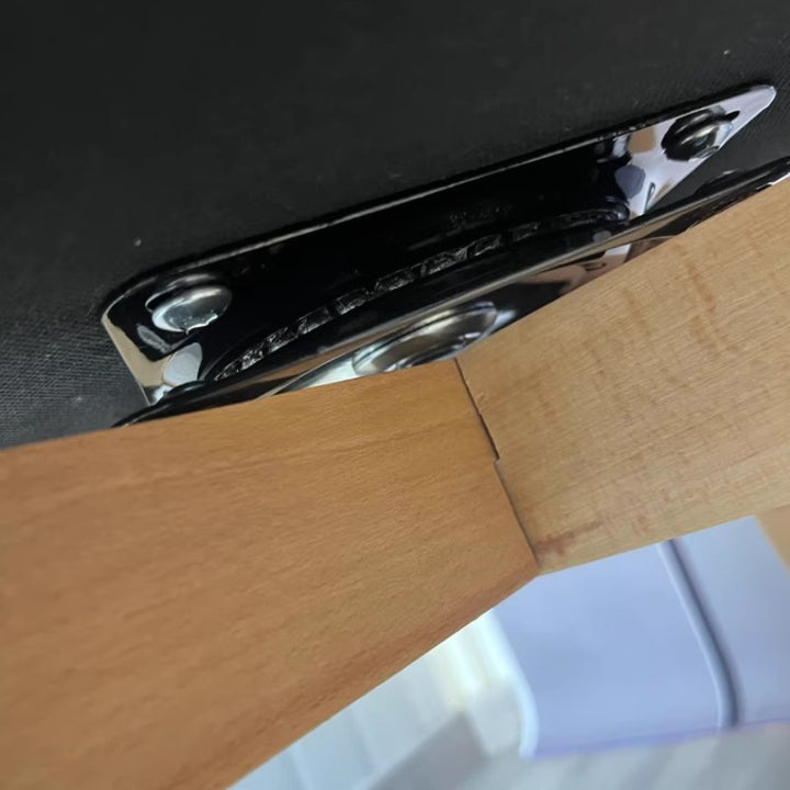 Tradicional Vintage Curvado Cuero Sintético Esponja Madera Maciza Tablero Multicapa Madera Maciza Silla de Comedor Respaldo Para Comedor 