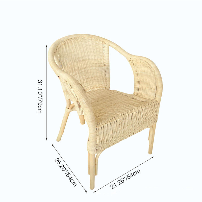 Chaise de salle à manger en rotin écologique premium - style ferme, durable et élégant, artisanat tressé à la main pour salle à manger 