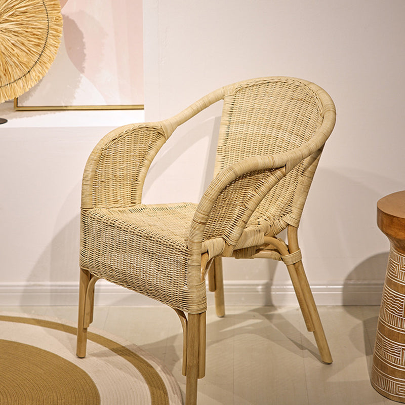 Chaise de salle à manger en rotin écologique premium - style ferme, durable et élégant, artisanat tressé à la main pour salle à manger 