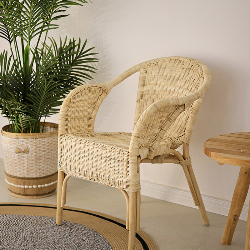 Chaise de salle à manger en rotin écologique premium - style ferme, durable et élégant, artisanat tressé à la main pour salle à manger 