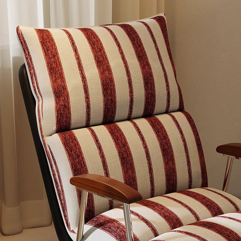 Silla mecedora rectangular contemporánea de terciopelo retro con cuero de rascado para gatos, madera maciza de caucho y respaldo con reposabrazos para sala de estar 