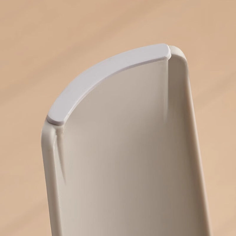 Chaise de salle à manger carrée empilable en PP avec revêtement en cuir PU, style minimaliste moderne, pour salle à manger et cuisine 