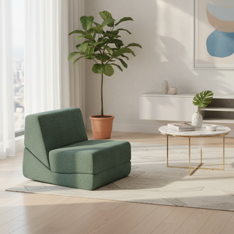 Flexible Space-Saving Compressed Sofa - Nordic Compressible, Frame-Free, 35D High Resilience Sponge For Comfort For Living Room &amp; Bedroom