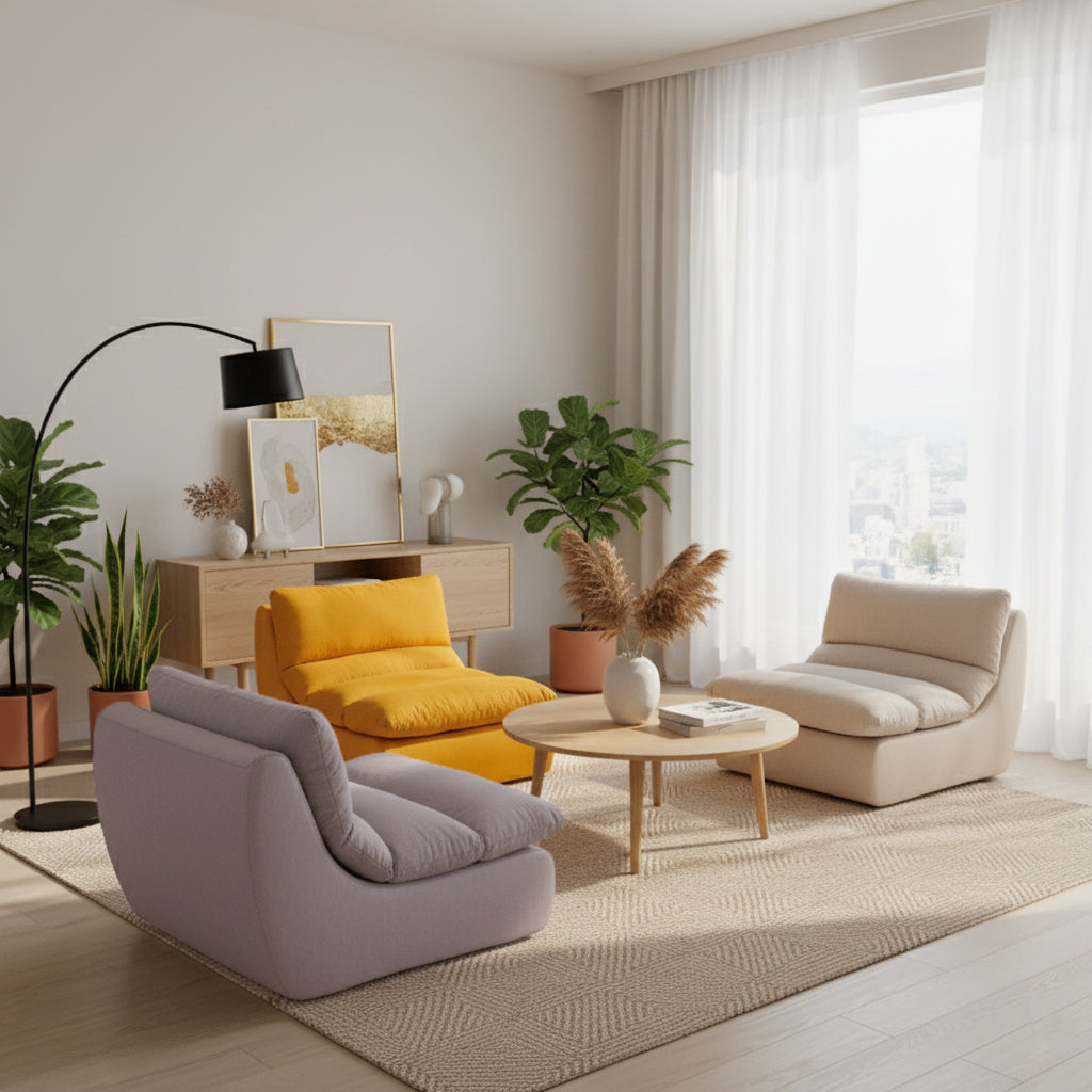 35D Sponge Compressible Sofa - Nordic Perfect Blend Of Comfort, Sustainability, And Convenience For Living Room &amp; Bedroom
