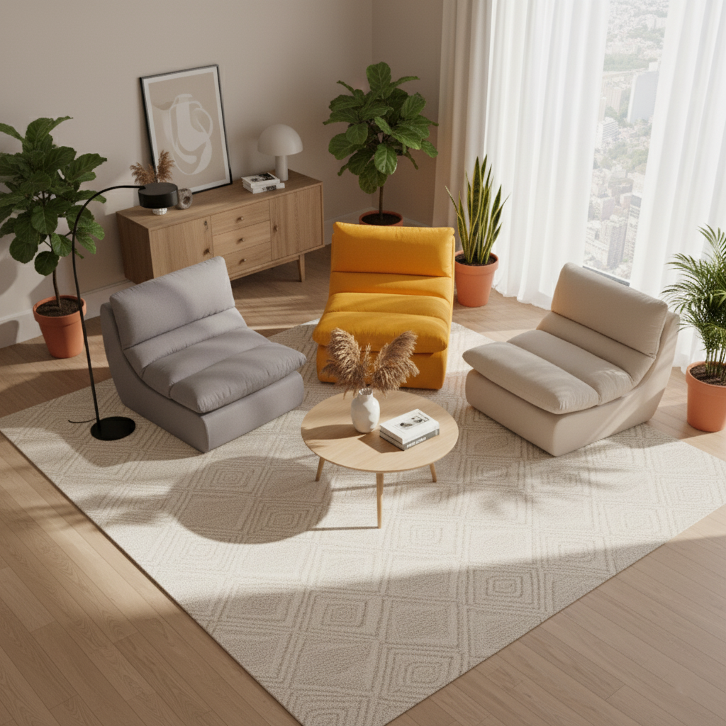 35D Sponge Compressible Sofa - Nordic Perfect Blend Of Comfort, Sustainability, And Convenience For Living Room &amp; Bedroom