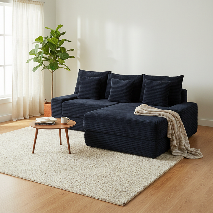 Canapé de compression multifonctionnel et peu encombrant - Design nordique ergonomique avec mousse haute résilience 35D 