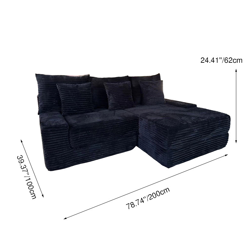 Canapé de compression multifonctionnel et peu encombrant - Design nordique ergonomique avec mousse haute résilience 35D 