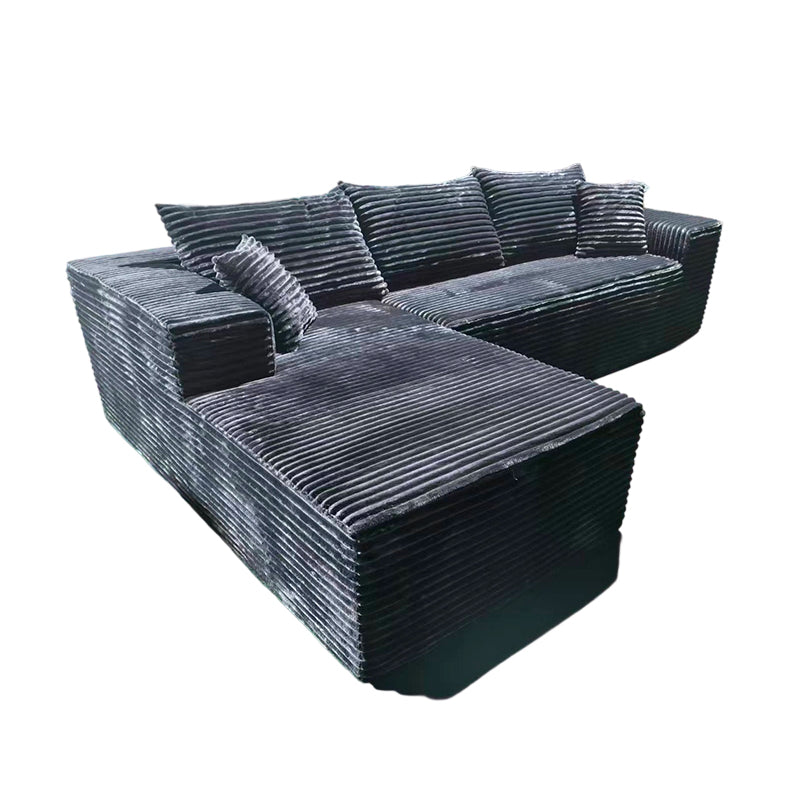 Kompaktes 35D Hochresilienz-Schaumstoff-Kompressionssofa - Nordischer weicher Cordstoff Einfach zu verstauen für Wohnzimmer &amp; Schlafzimmer 