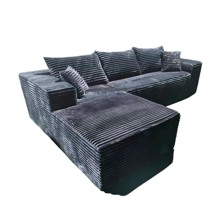 Kompaktes 35D Hochresilienz-Schaumstoff-Kompressionssofa - Nordischer weicher Cordstoff Einfach zu verstauen für Wohnzimmer &amp; Schlafzimmer 