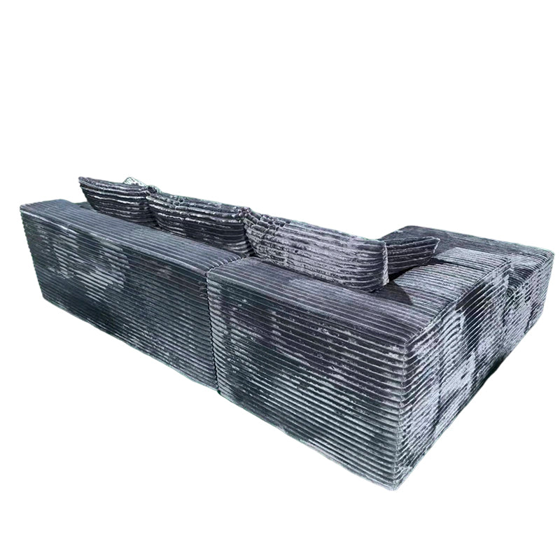 Kompaktes 35D Hochresilienz-Schaumstoff-Kompressionssofa - Nordischer weicher Cordstoff Einfach zu verstauen für Wohnzimmer &amp; Schlafzimmer 