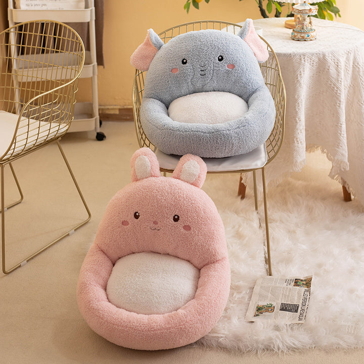 Contemporary Creative Velvet PP Cotton Ellipse Cartoon Animals Cushion Sofa Backrest For Living Room &amp; Bedroom