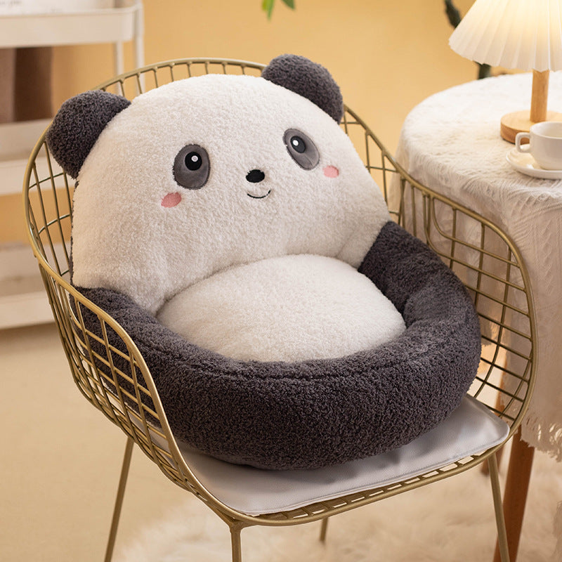 Contemporary Creative Velvet PP Cotton Ellipse Cartoon Animals Cushion Sofa Backrest For Living Room &amp; Bedroom