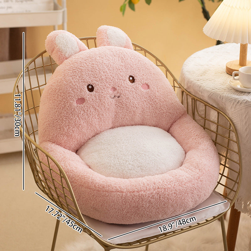 Contemporary Creative Velvet PP Cotton Ellipse Cartoon Animals Cushion Sofa Backrest For Living Room &amp; Bedroom