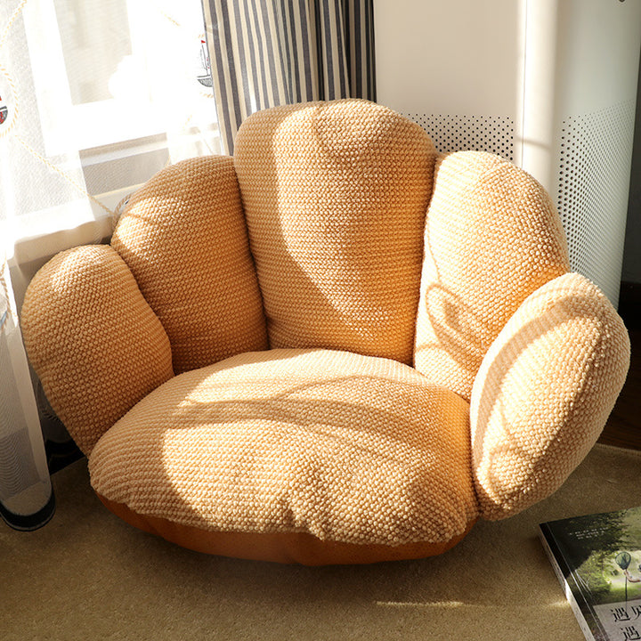Modern Minimalist Bean Velvet Mink Velvet PP Cotton Round Cushion Sofa Backrest Armrest For Living Room &amp; Bedroom