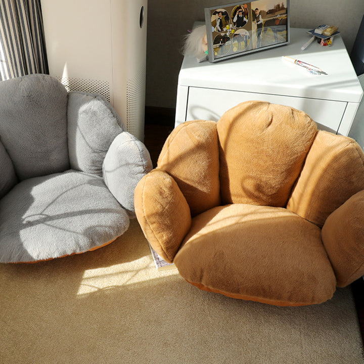 Modern Minimalist Bean Velvet Mink Velvet PP Cotton Round Cushion Sofa Backrest Armrest For Living Room &amp; Bedroom